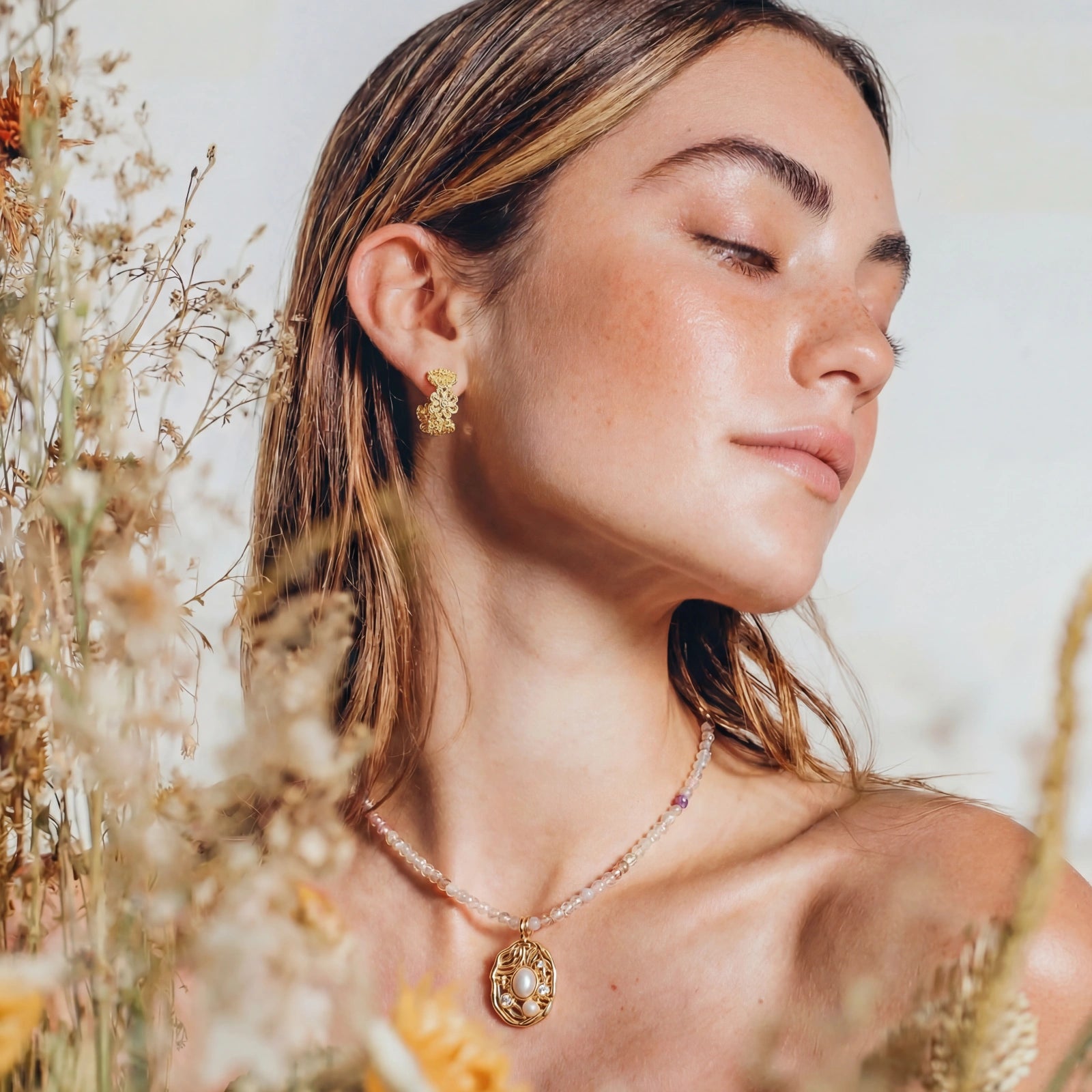 Mystic Garden Gemstone Necklace