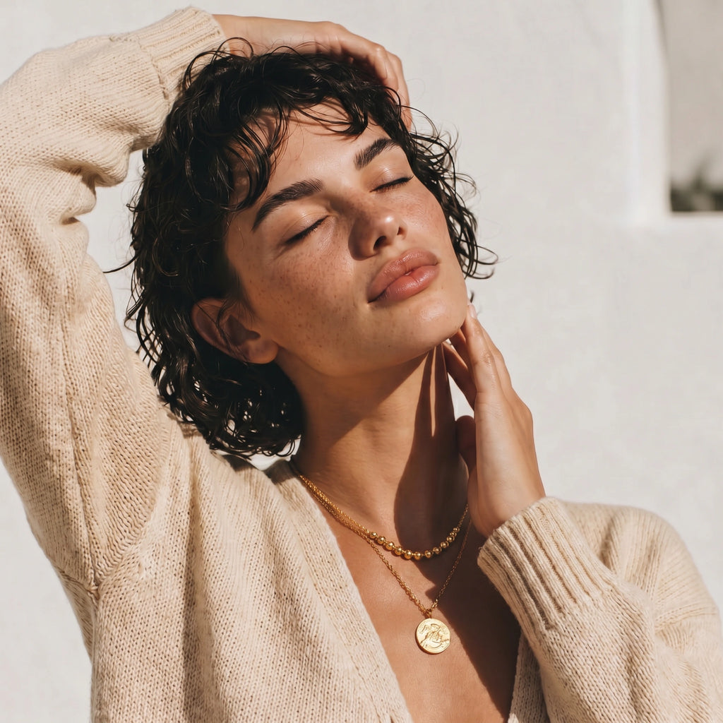 Golden Sphere Necklace