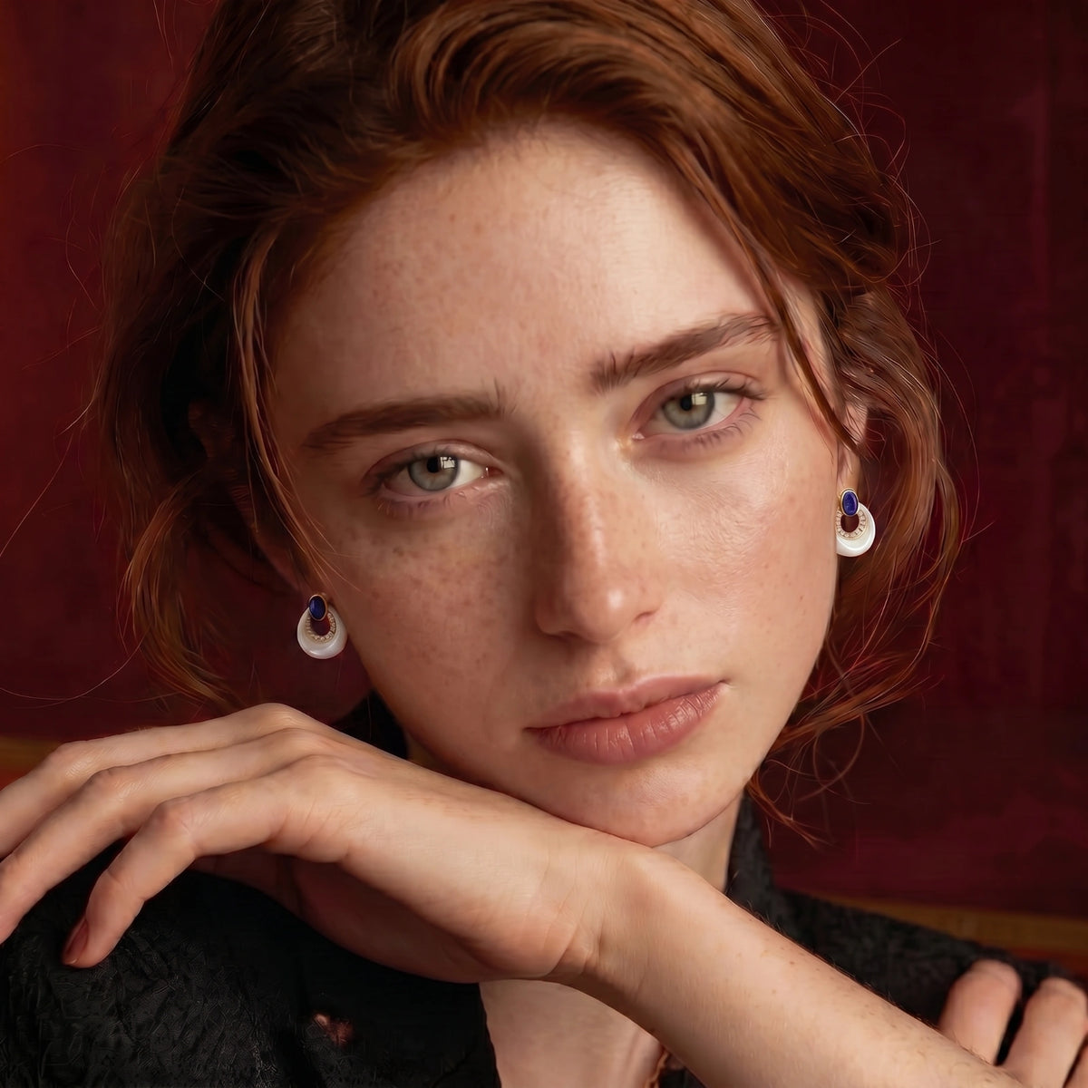 Celestial Teardrop Earrings