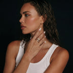 Chain Link Crystal Ring